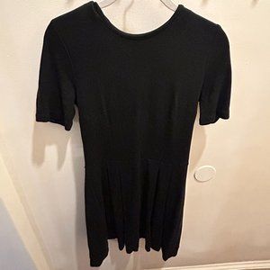 LOFT Black Dress with Zipper